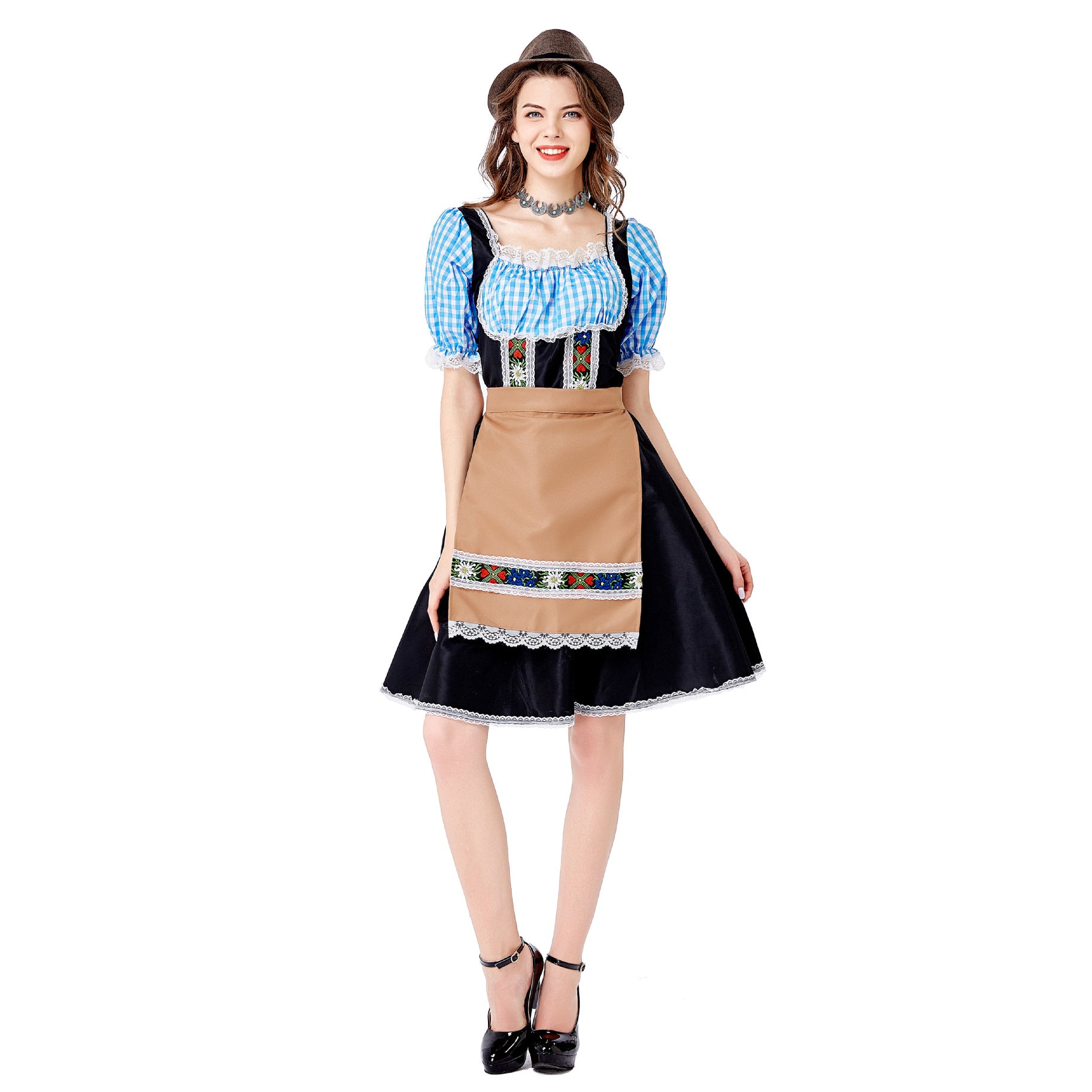 Dames Oktoberfest Kostuum Beierse Dienstmeid Feestjurk Carnaval Halloween