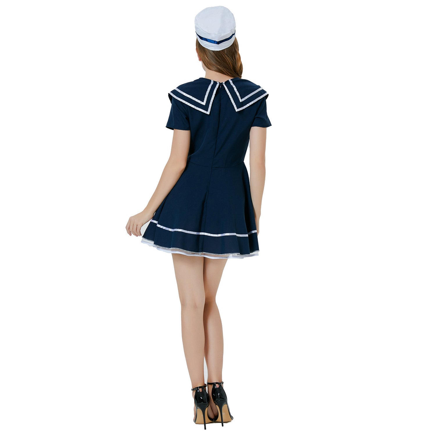Pin Up Zeeman Vrouwen Kapitein Kostuum