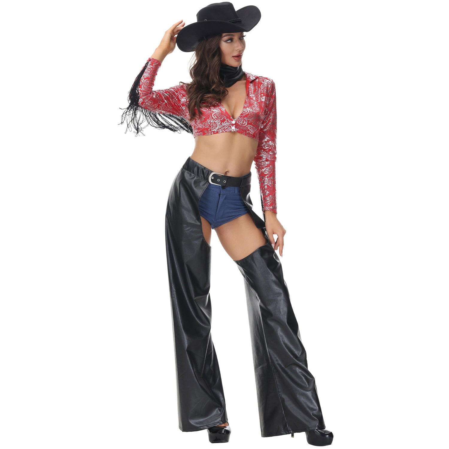Authentiek westernstijl Ride Out cowgirl kostuum