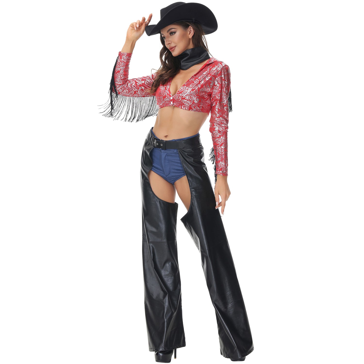 Authentiek westernstijl Ride Out cowgirl kostuum