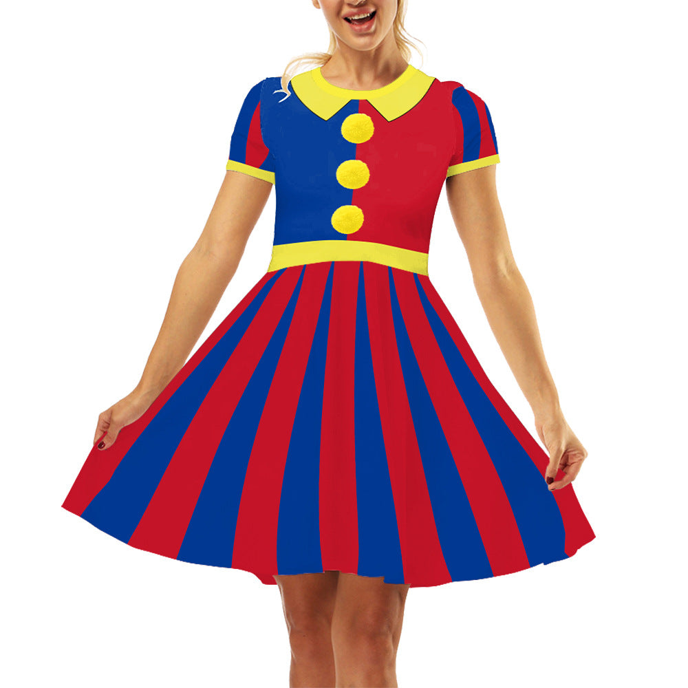 Pomni Jurk Kostuum TADC cosplay Halloween