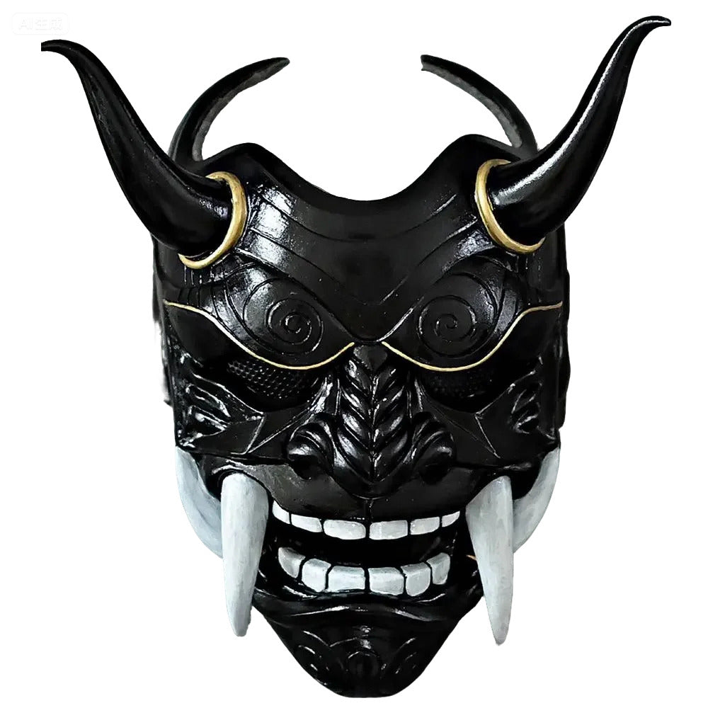 Oni masker Rood Zwart Japans Hannya Cosplay Halloween