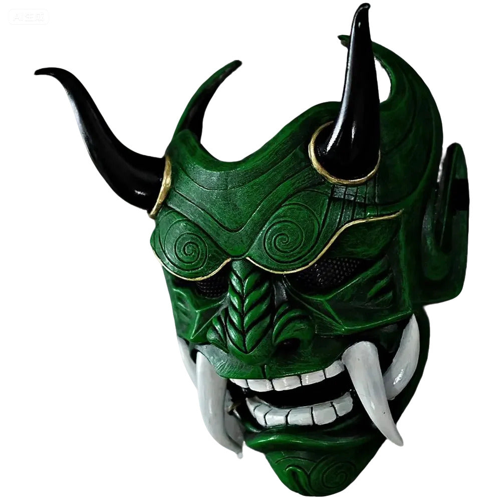 Oni masker Rood Zwart Japans Hannya Cosplay Halloween