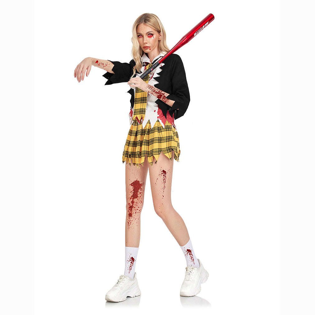 College Vampier Outfit Horror Zombie Studentenuniform Feest Vrouwen Halloween