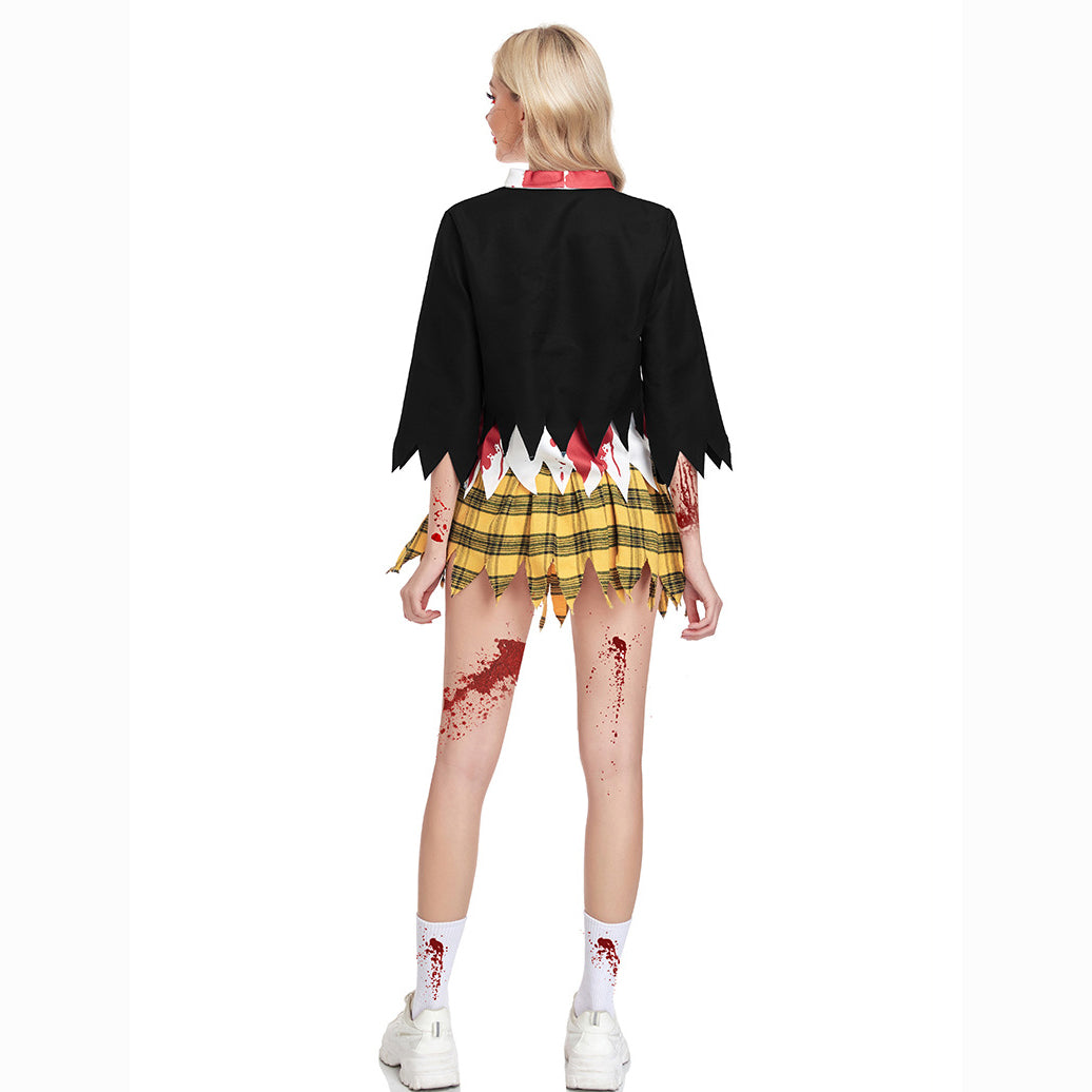 College Vampier Outfit Horror Zombie Studentenuniform Feest Vrouwen Halloween