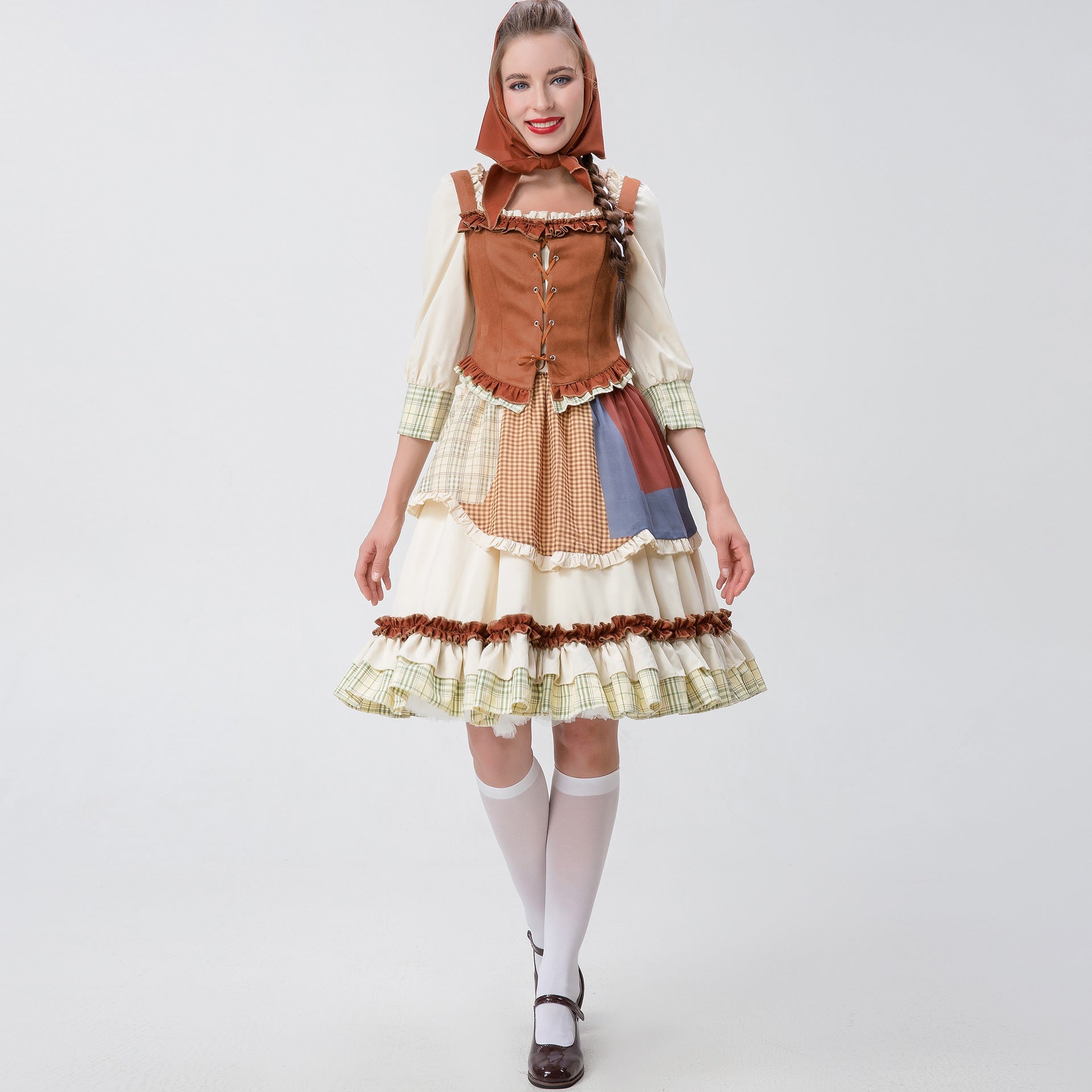 Kleine Roodkapje Halloween Jurk Kostuum Dienstmeisje Podium Pak