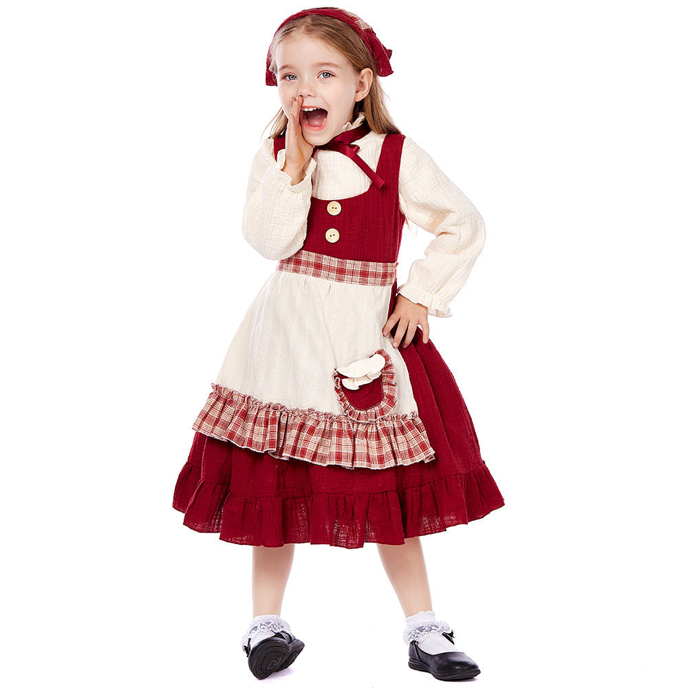 Kinderkostuum De Kleine Lucifersmeisje Dienstmeisje Oktoberfest Jurk Halloween