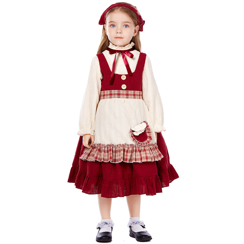 Kinderkostuum De Kleine Lucifersmeisje Dienstmeisje Oktoberfest Jurk Halloween