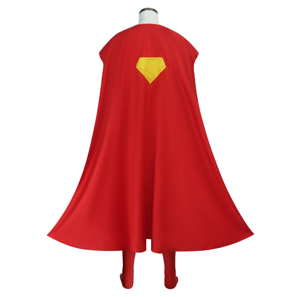Deluxe Superman Clark Kent 3D Jumpsuit met Mantel Bodysuit