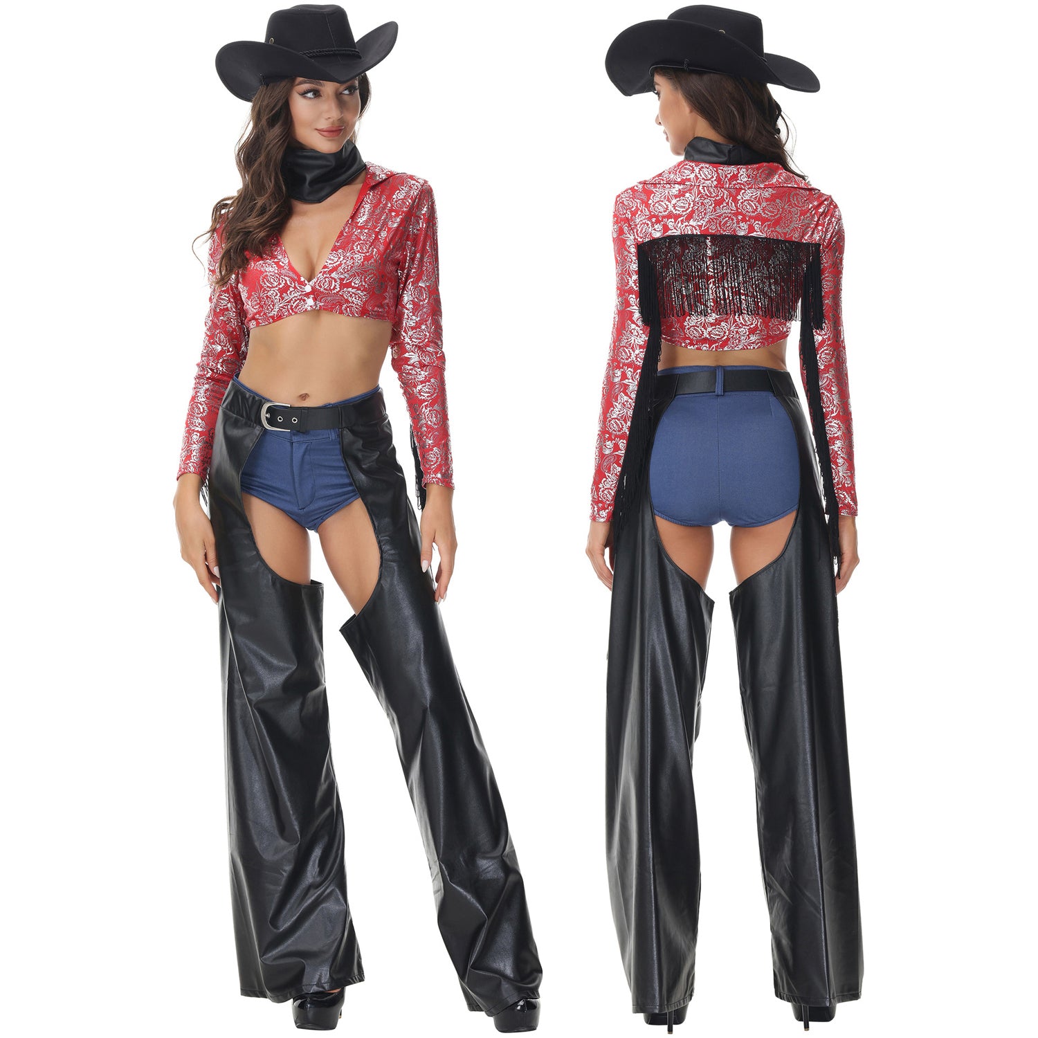 Authentiek westernstijl Ride Out cowgirl kostuum