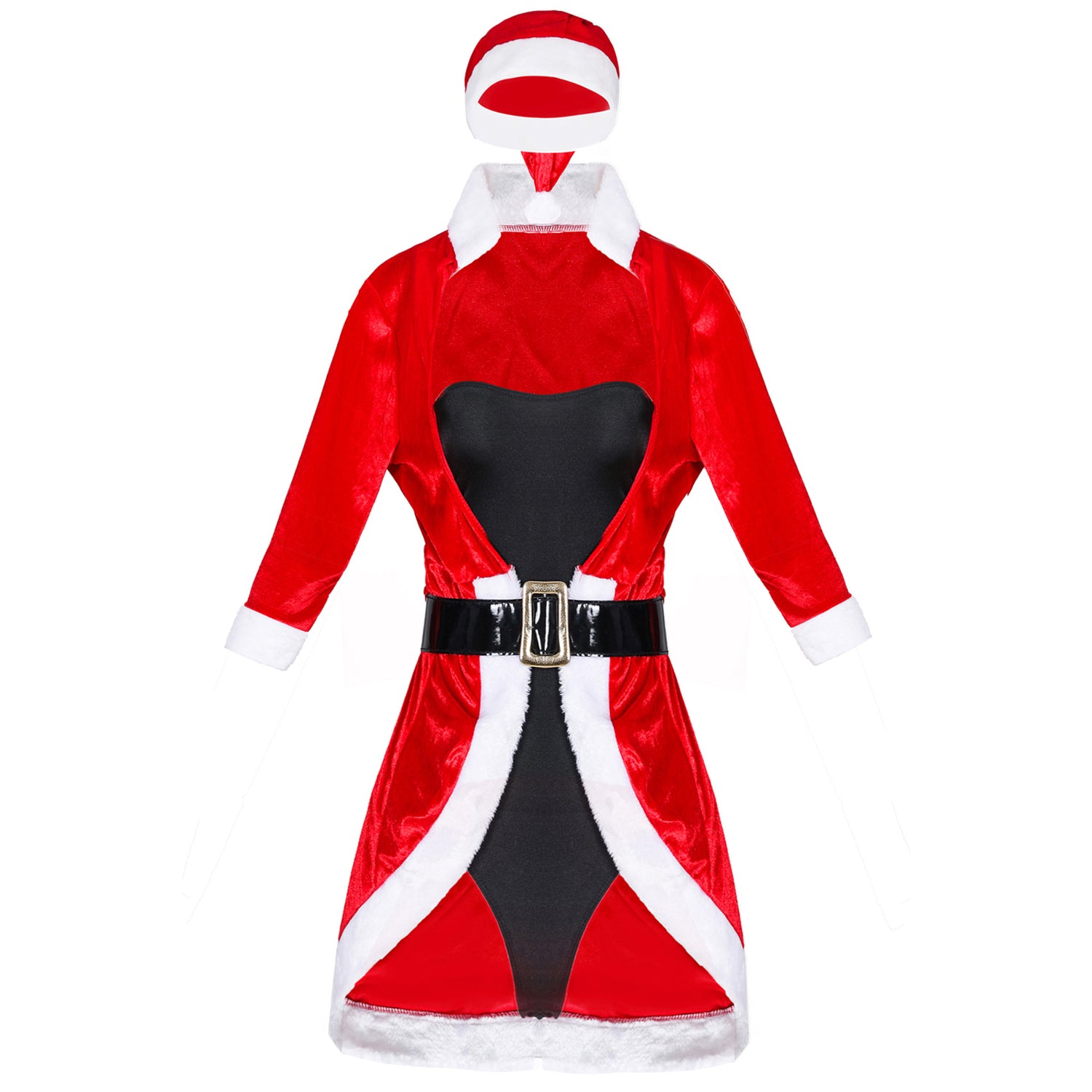 Dames Kerstkostuum Smokingjurk en Jumpsuit Kostuumset