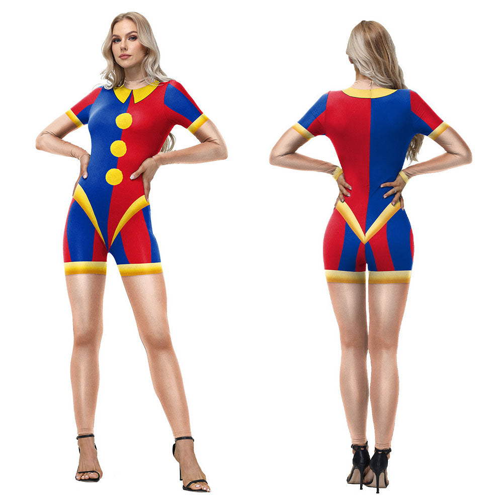 Pomni Bodysuit Kostuum voor vrouwen Halloween