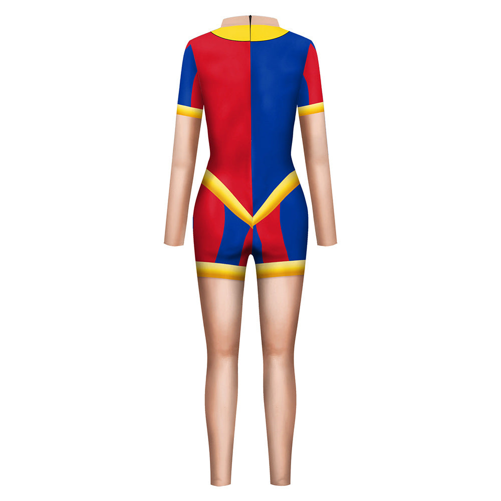 Pomni Bodysuit Kostuum voor vrouwen Halloween