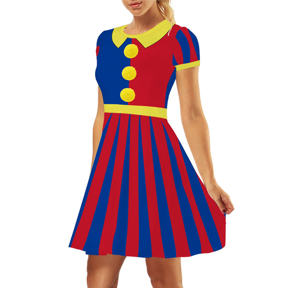 Pomni Jurk Kostuum TADC cosplay Halloween