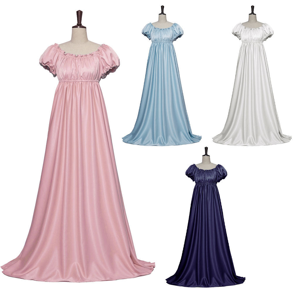 Bridgerton Dress Medieval Retro Ball Gown Maxi Dress costume