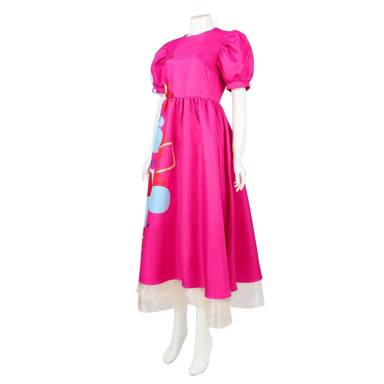 Weird Barbie Costume Movie Kate McKinnon Pink Dress Outfits Halloween Cosplay Adults - Ecosfun