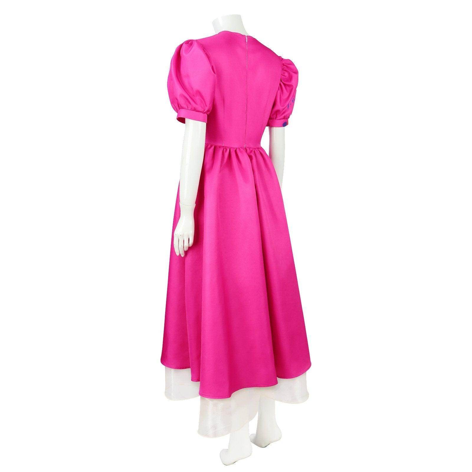 Weird Barbie Costume Movie Kate McKinnon Pink Dress Outfits Halloween Cosplay Adults - Ecosfun